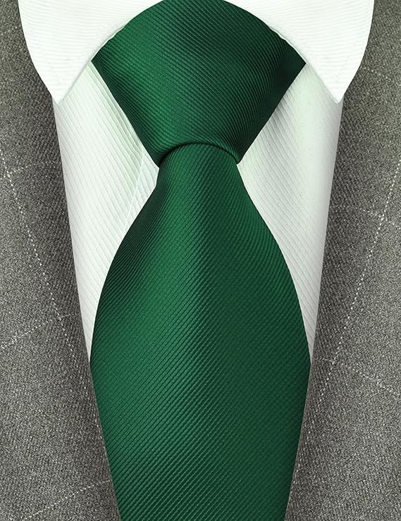 Image of Young Arrow Premium Microfiber Matte Finish Necktie for Men - Solid Formal Tie for Office, Wedding, Party, Groom & Groomsmen