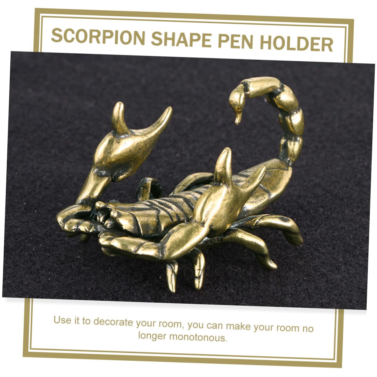 HAPINARY Retro Stijl Bronzen Schorpioen Penhouder Uniek