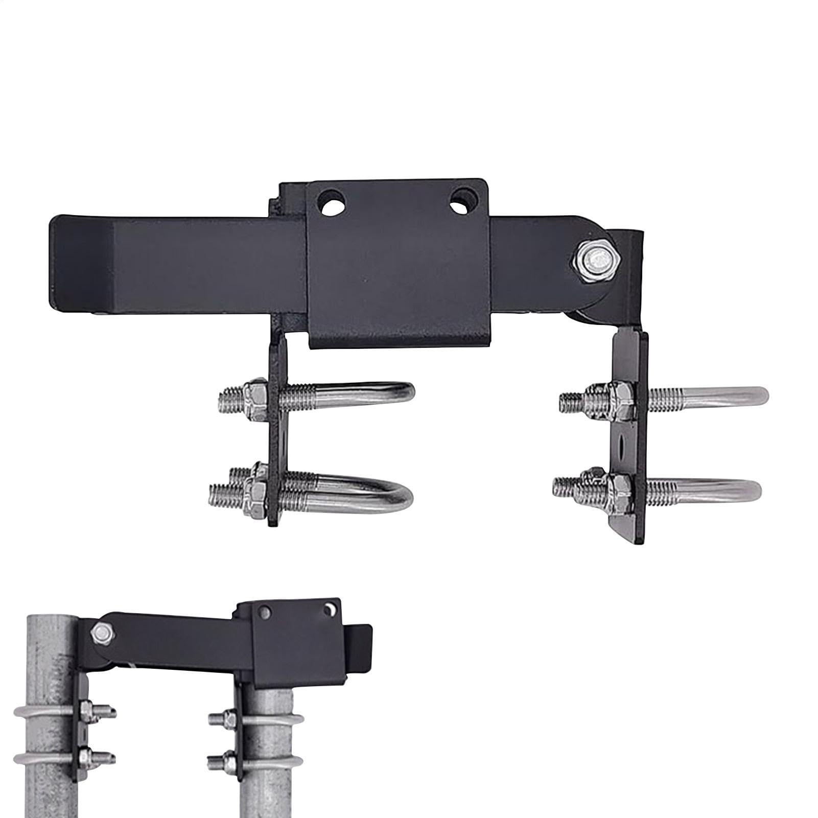 Verrou à double portail avec accessoire de sécurité robuste 17,5 x 10 cm pour clôture extérieure