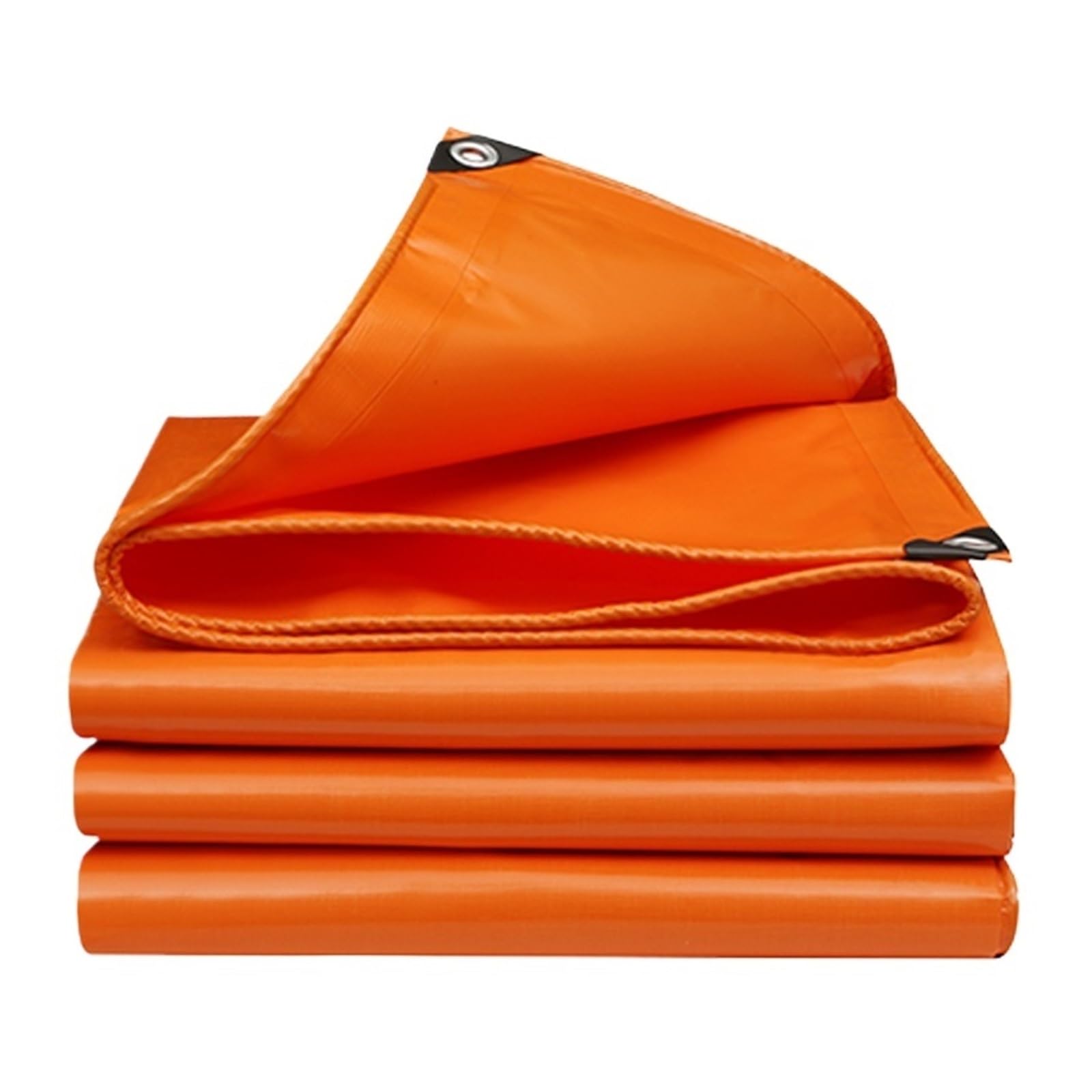 Chenghw Orange 500Gsm Thickening Heavy-Duty Pvc Canvas Canopy Pergola Tarpaulin Sun Shelter Truck Waterproof Coated Banner Tarp Cover(4Mx4m)