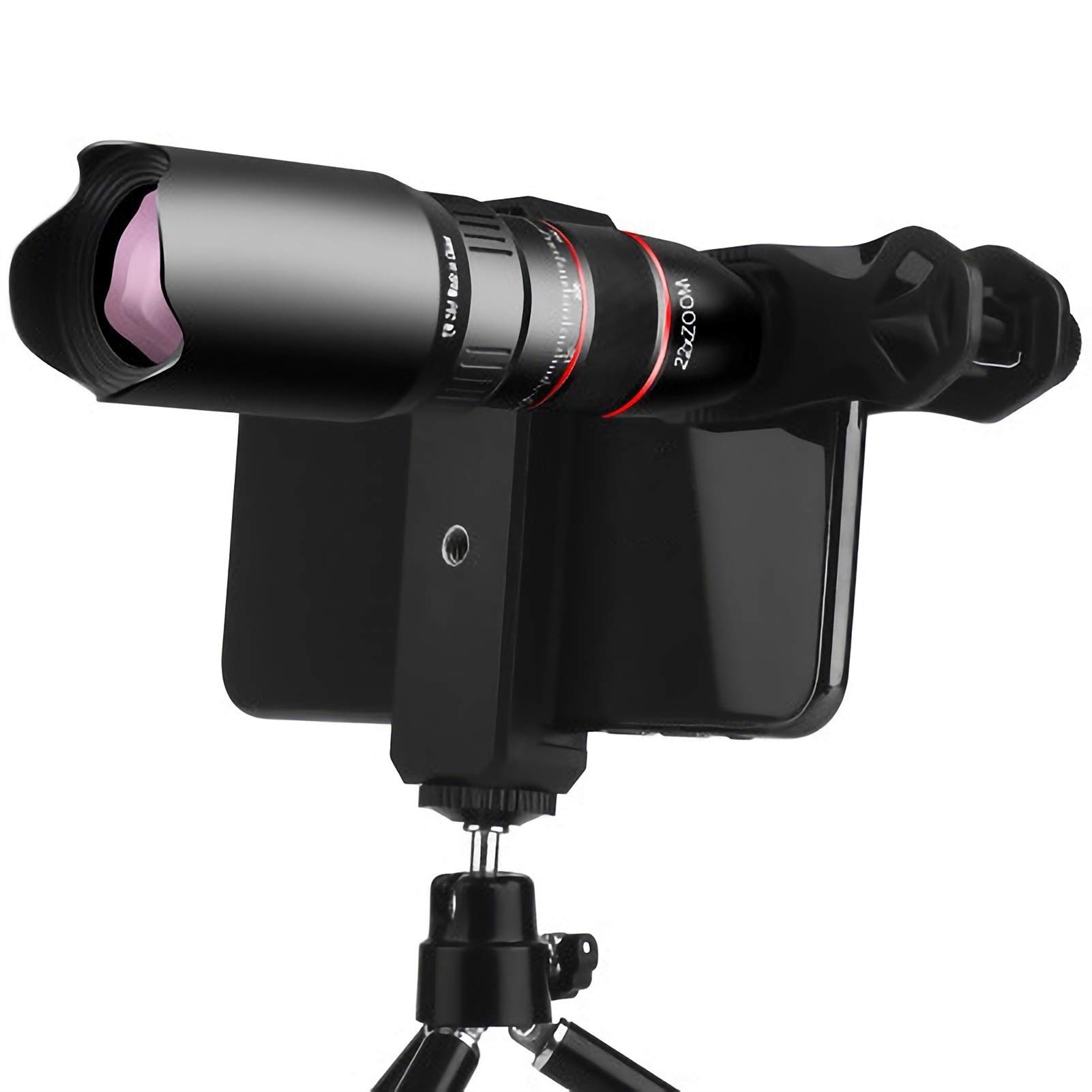 Tragbares Monokular, 22-Fach-Monokular-Teleskop für Erwachsene, Dual-Fokus-Teleskop für schwache Lichtverhältnisse, Monokular-Surround-View-System mit