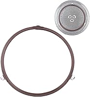 Vista 8 de Anillo giratorio de microondas de 7 pulgadas, rodillo de anillo giratorio, soporte de bandeja de placa de vidrio, anillo interior de repuesto