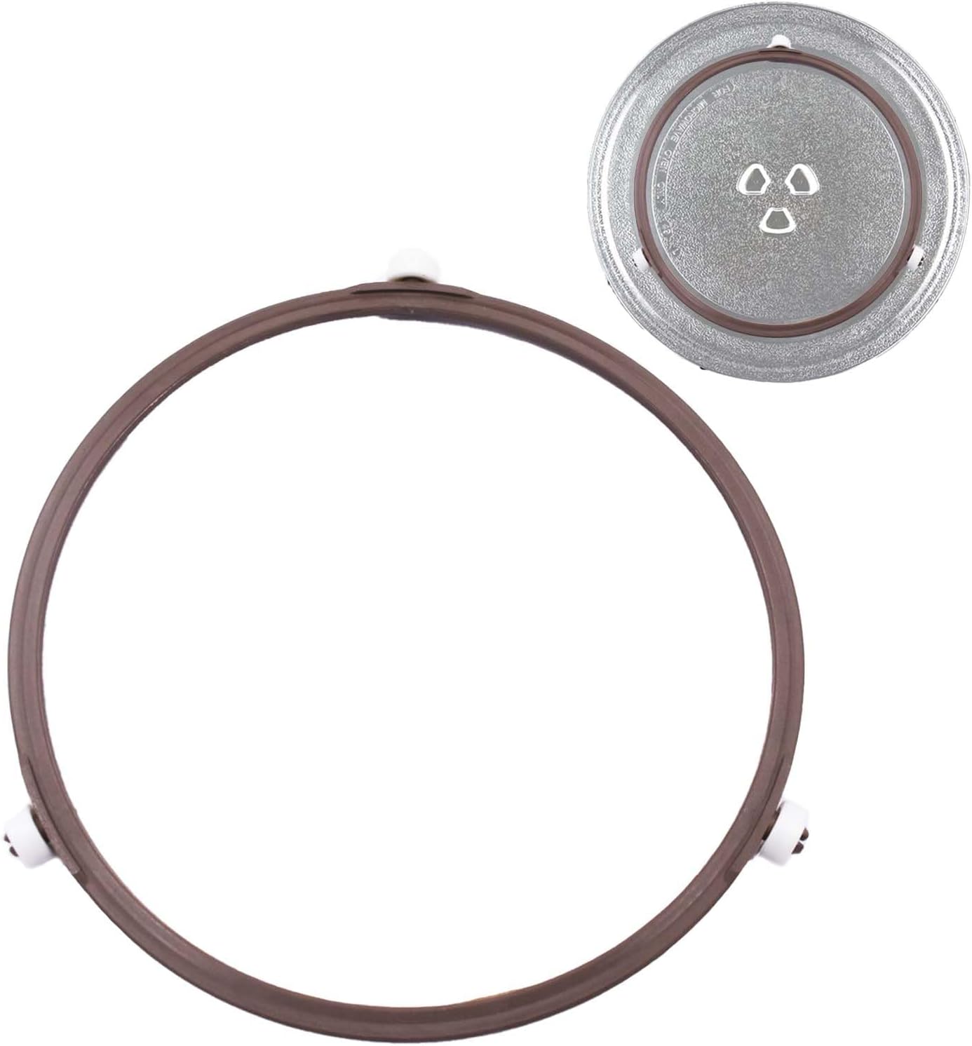 7.4 Inch Microwave Oven Turntable Ring Rotating Ring Roller Middle Glass Plate Tray Support Holder Replacement Inner Ring Roller Support Wheel Ring