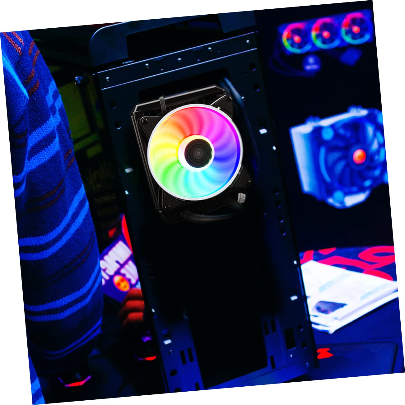 DOITOOL 1pezzi Cpu Water-cooled Raffreddamento Professionale Dissipatore Compatto e Facile Installazione Zero Perdite Per Gaming e Desktop