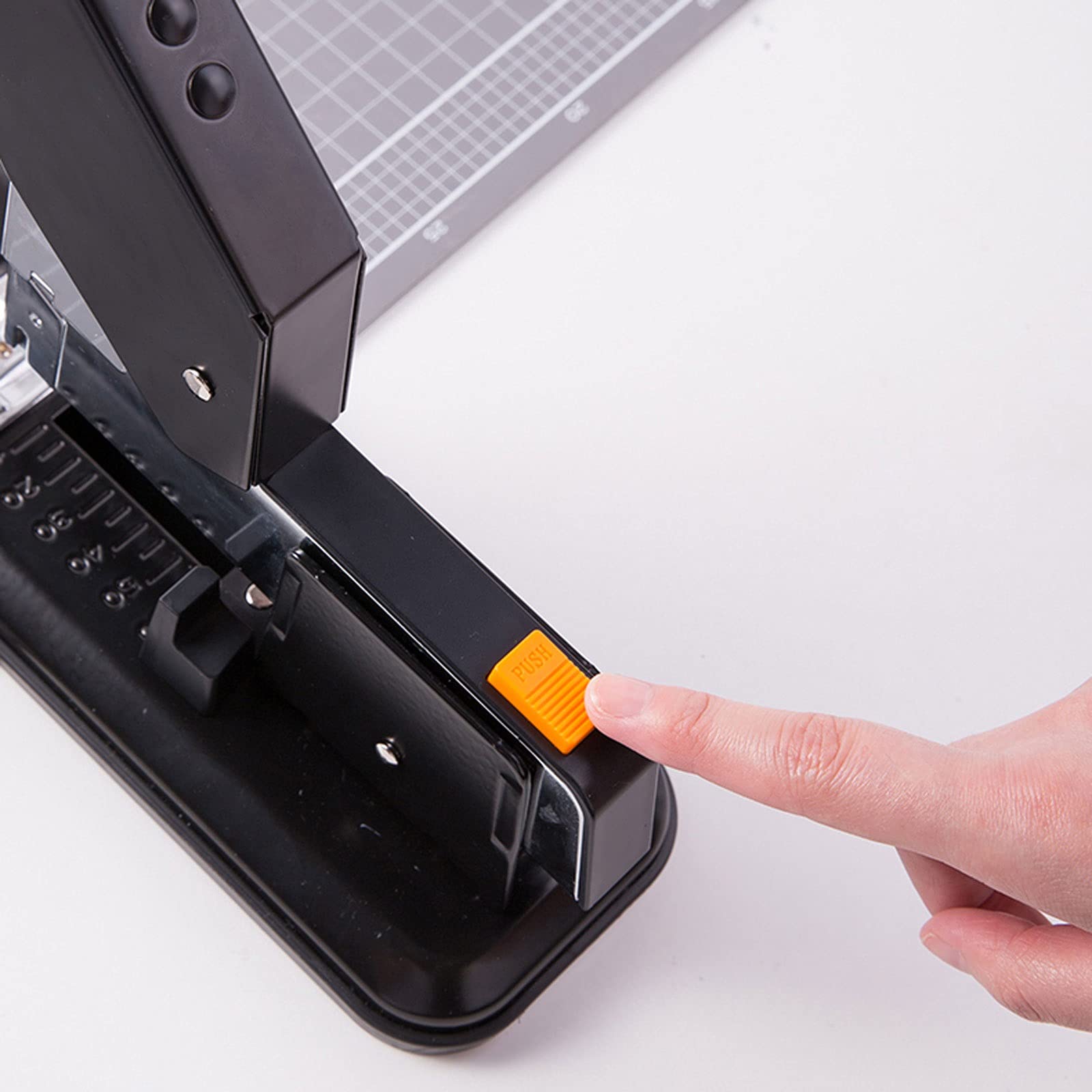Hefter Kommerzielle Desktop-Heftgeräte, 100 Blatt Kapazität, tragbares, langlebiges Heftgerät for Heimbürobedarf, Klassenzimmer oder Desktop Bürozubehör