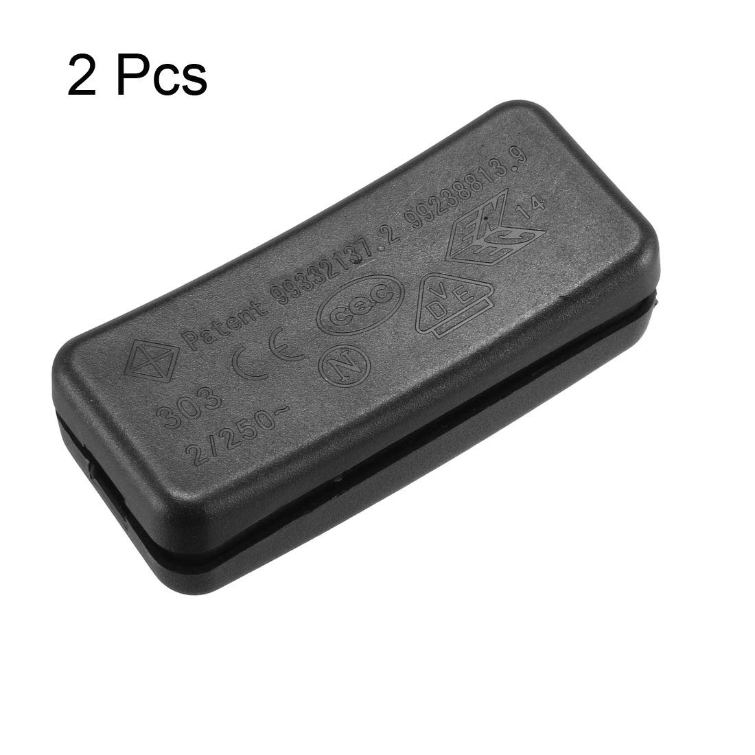 sourcing map Inline Button Switch for Lamp In-line Cord Light Lamp Switch On-Off Switch 2A/250VAC 2pcs - Image 4