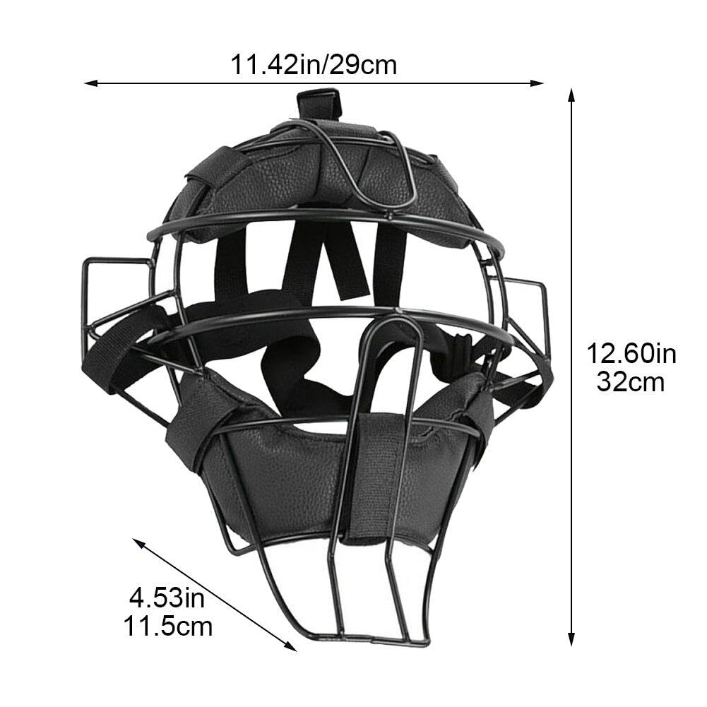 Baseball-kopfschutzmaske, Leicht, Baseball-fänger-Helm Aus Legierung, Verstellbar, Weich Gepolstert, Softball-gesichtsschutz
