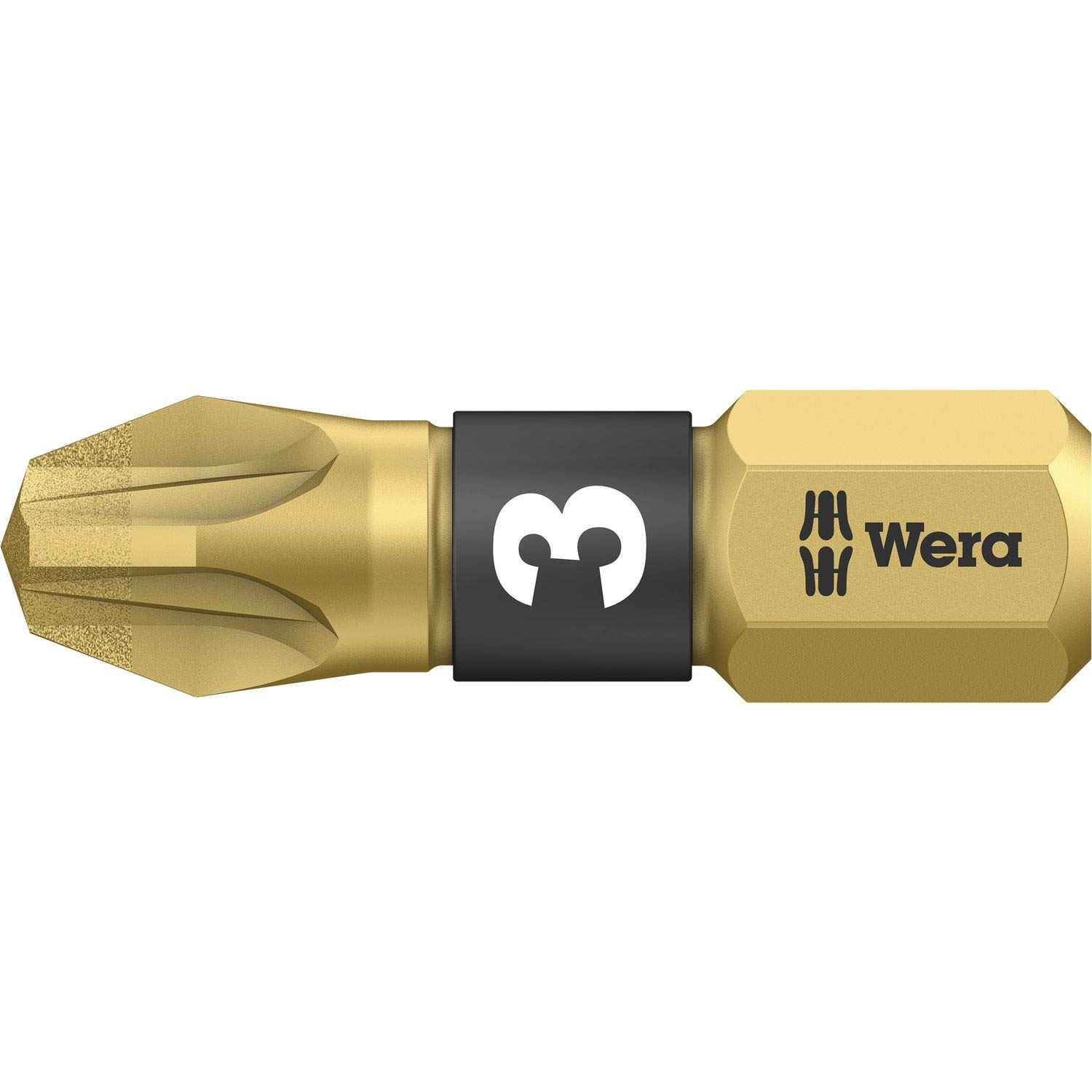 Wera 05056704001 BiTorsion Diamond Hard Bit For Pozi Screws PZ3 x 25mm