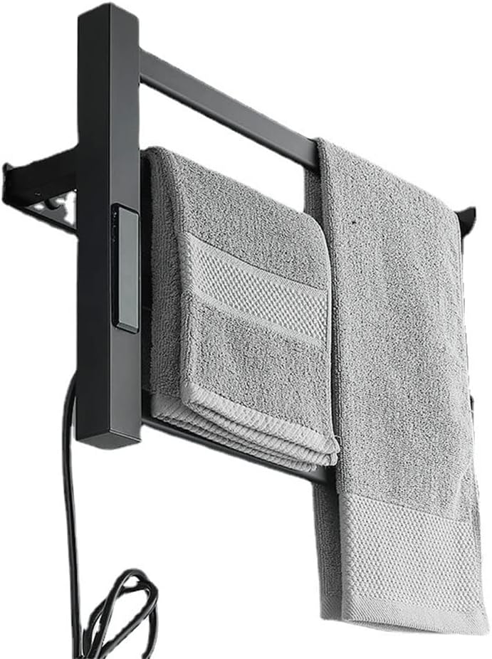 Bathroom Electric Bath Towel Warmer Heating Shelf Rack Household Thermostatic Dryer Punch Rail(Right line)