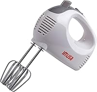 Vista 1 de IMUSA Batidora de mano USA con estuche de 5 velocidades, color blanco, pequeño