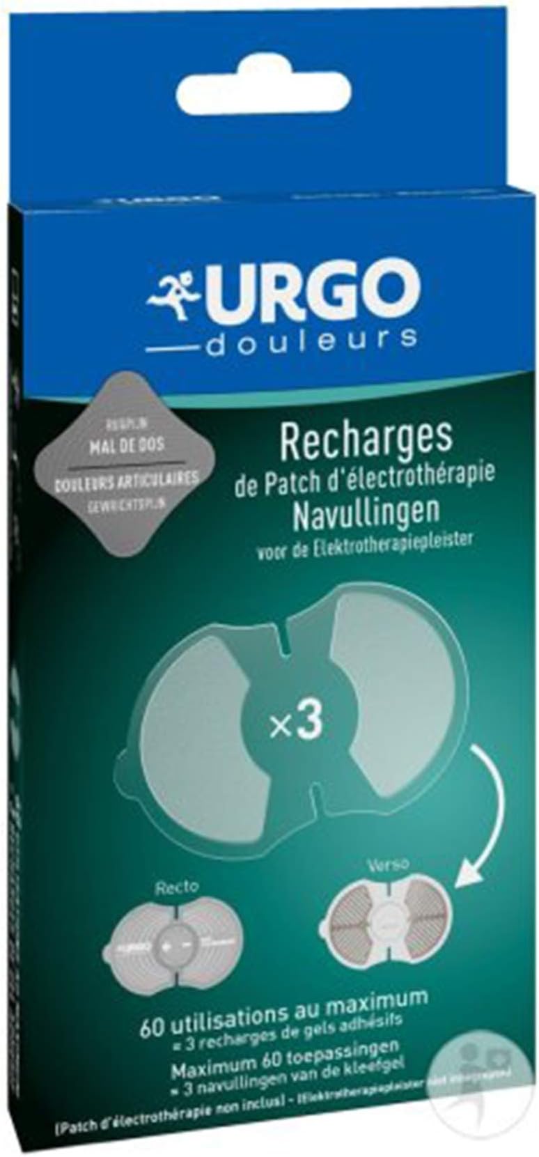Urgo 3 Electrotherapy Patch Refills