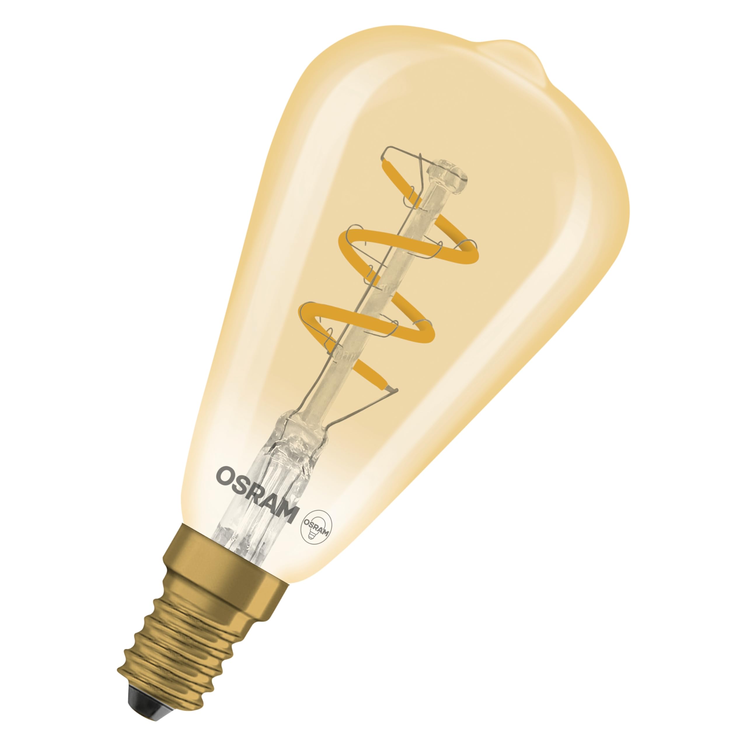 OSRAM LED lamp Edison Vintage 1906 Spiral ST48, 2.8W, E14, Gold, Spiral Wire, Vintage Look, Suitable for Open Lights, Display Cases, Table Lamps, Living Rooms — image 1