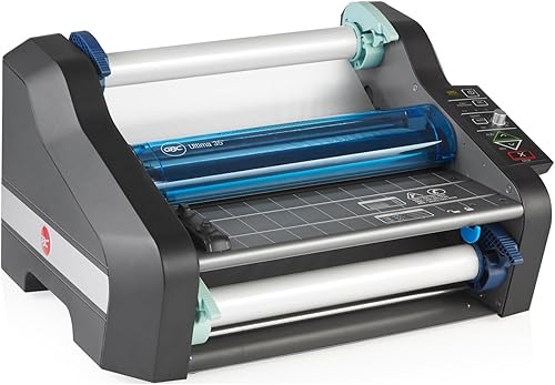 GBC Ultima 35 EZ - Laminadora térmica de carga de 12 pulgadas de ancho máximo, calentamiento de 1 minuto, laminación escolar (1701680) azul