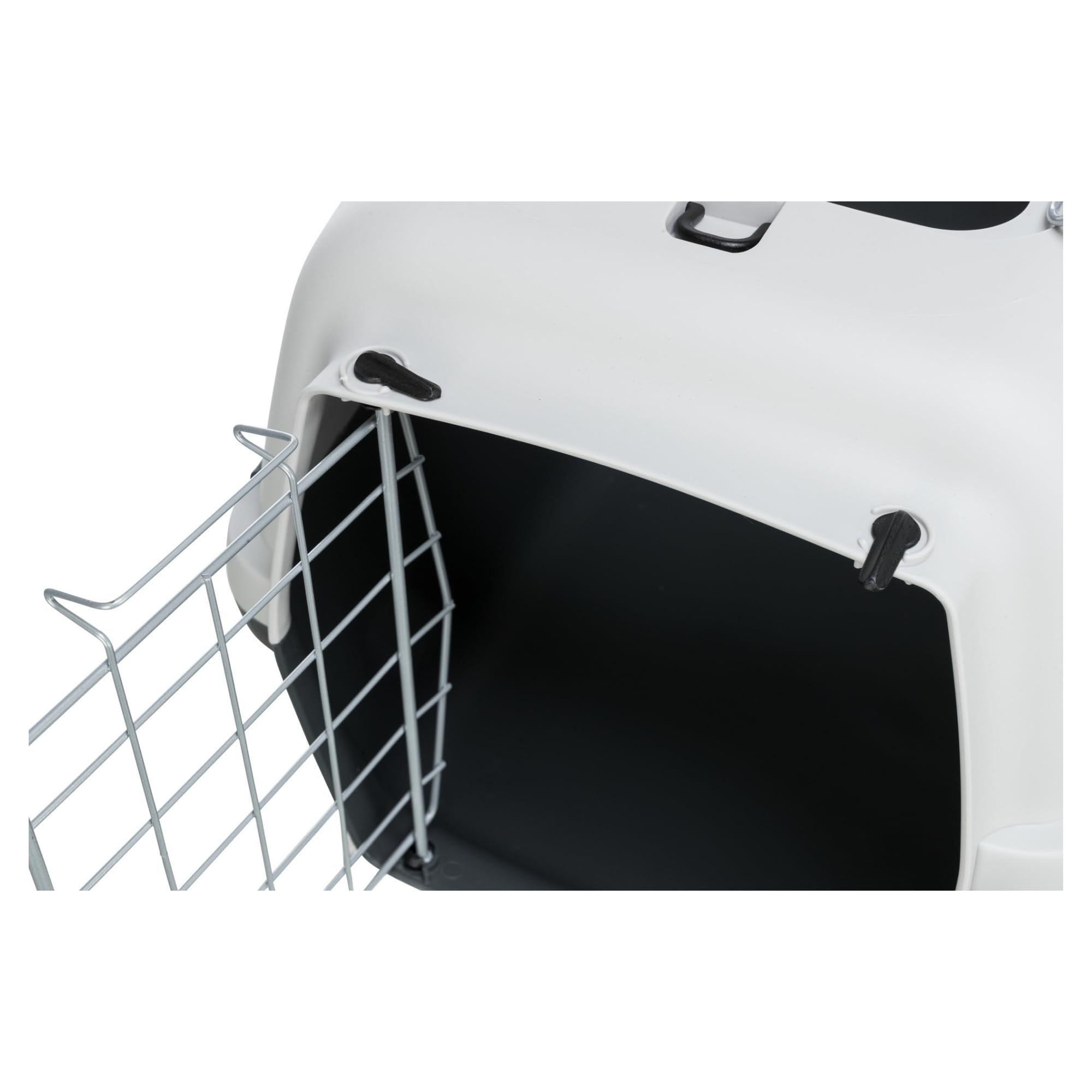Trixie 39861 Capri III Open Top Transportbox, 40 × 38 × 61 cm, hellgrau/grau