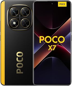 POCO X7 smartphone, 8+256GB, Black, 50MP main camera with OIS, 5110mAh battery, IP68 (no charger included), 2 year Warranty