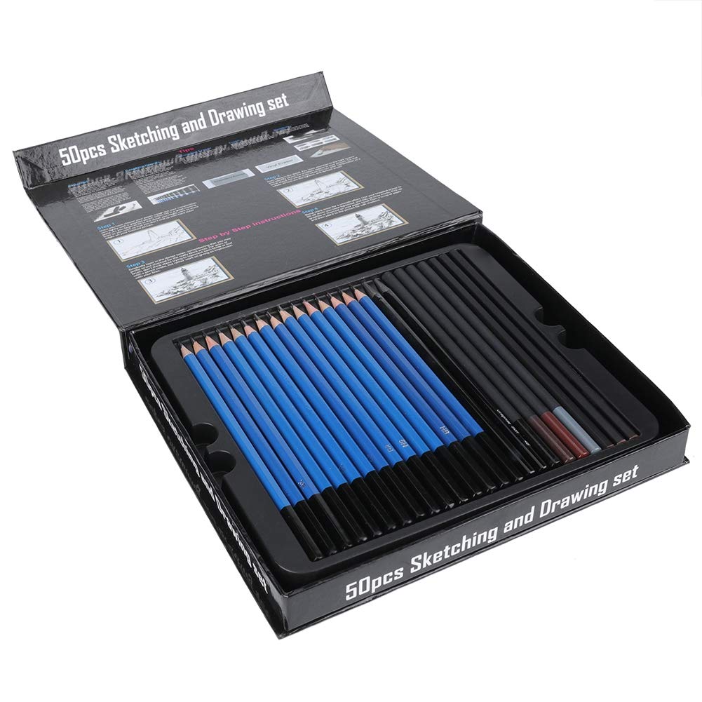 Ensemble de croquis et de dessin d'artiste professionnel, Kit complet de crayons, idéal pour les débutants et les professionnels, outils d'art de croquis