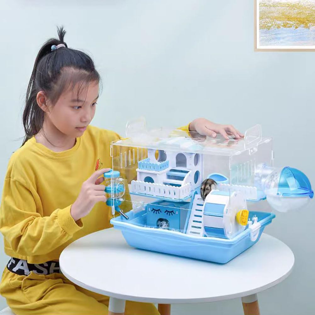 Amazon.co.jp: ハムスター ケージ 小動物用ケージ 2階建て 7点セット