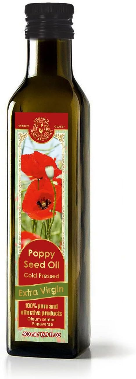 Extra Virgin Cold Pressed Poppy Seed Oil 8.45 FL OZ / 250ML