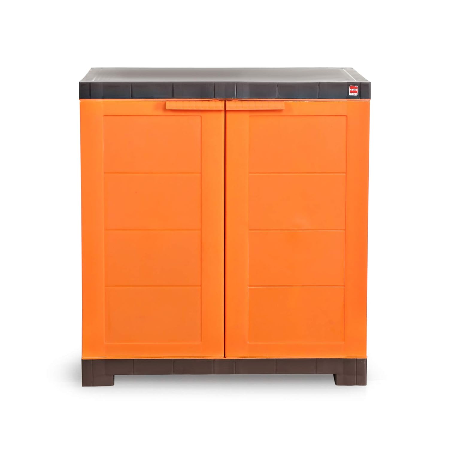 Cello Novelty Compact Plastic Shoe Rack(Orange and Brown) Amazon.in