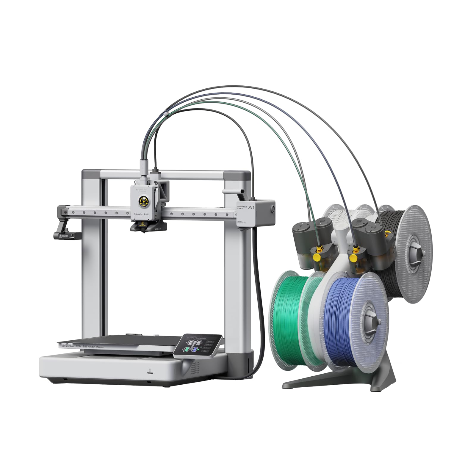 BAMBULAB Impresora A1 Combo, Incluida la Impresora 3D A1 y el AMS Lite Son Compatibles con Impresión 3D Multicolor, Alta Velocidad y Precisión, Calibración Automática y Compensación Activa del Flujo - A1 Combo (Con AMS lite)
