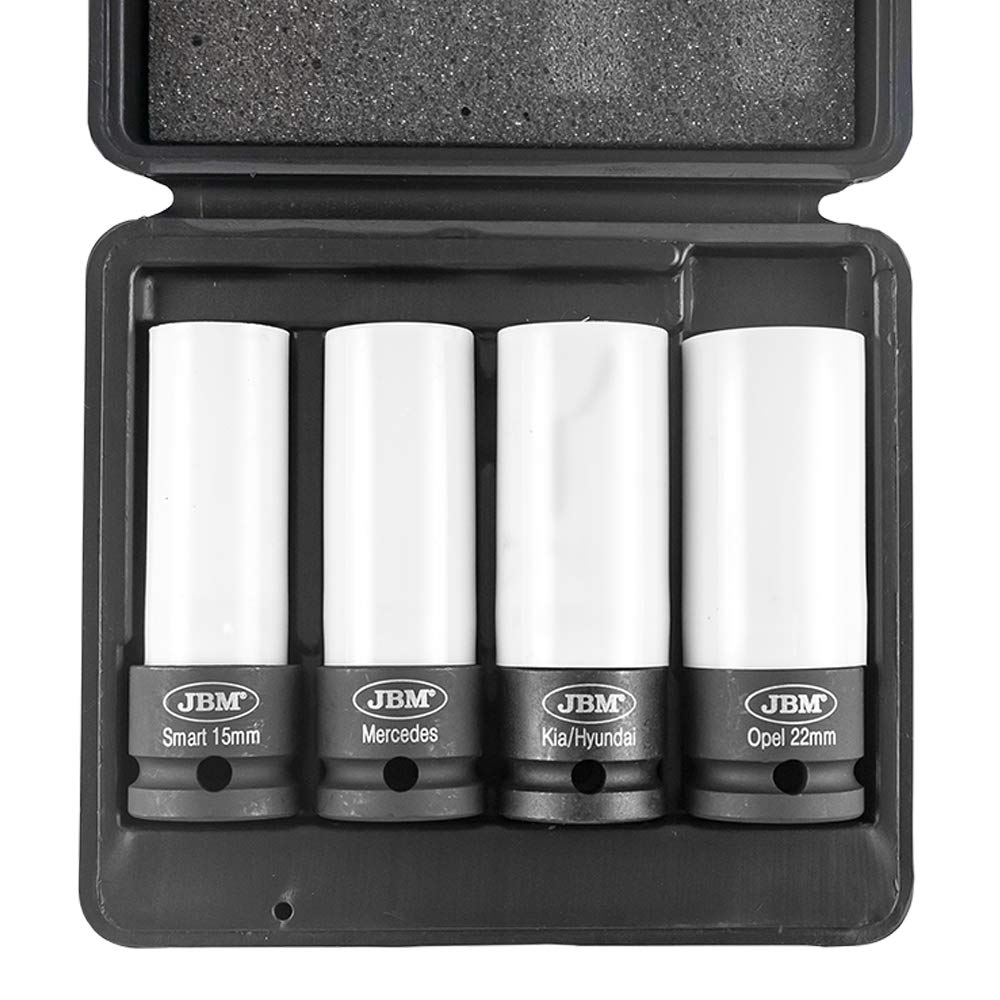 Set DE 4 Vasos DE Impacto para Llantas DE ALEACIÓN - 1/2" - 53587