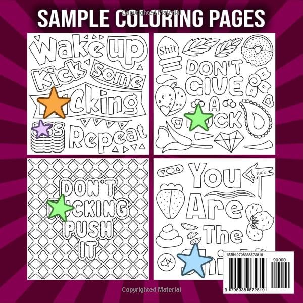 Bold and Easy Swear Word Coloring Book for Adults: Hilarious and Funny Swearing Quotes Designs for Relaxation, Mindfulness, and Creativity - Image 2