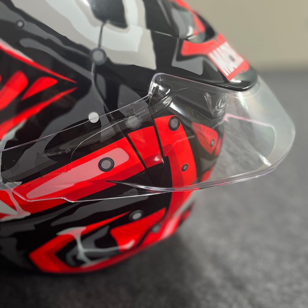 Motorcycle Rear Trim Helmet Spoiler Case Visor Strips for HJC RPHA 12 Helmet Accessories (Transparence)