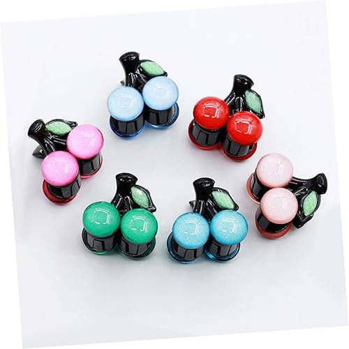 Miniatura 7 de FRCOLOR Clip de mandíbula de acrílico Frutas Clip de mandíbula Clip de mandíbula Clip de mandíbula Clip de mandíbula Mini Clip Cherry Woman Grip