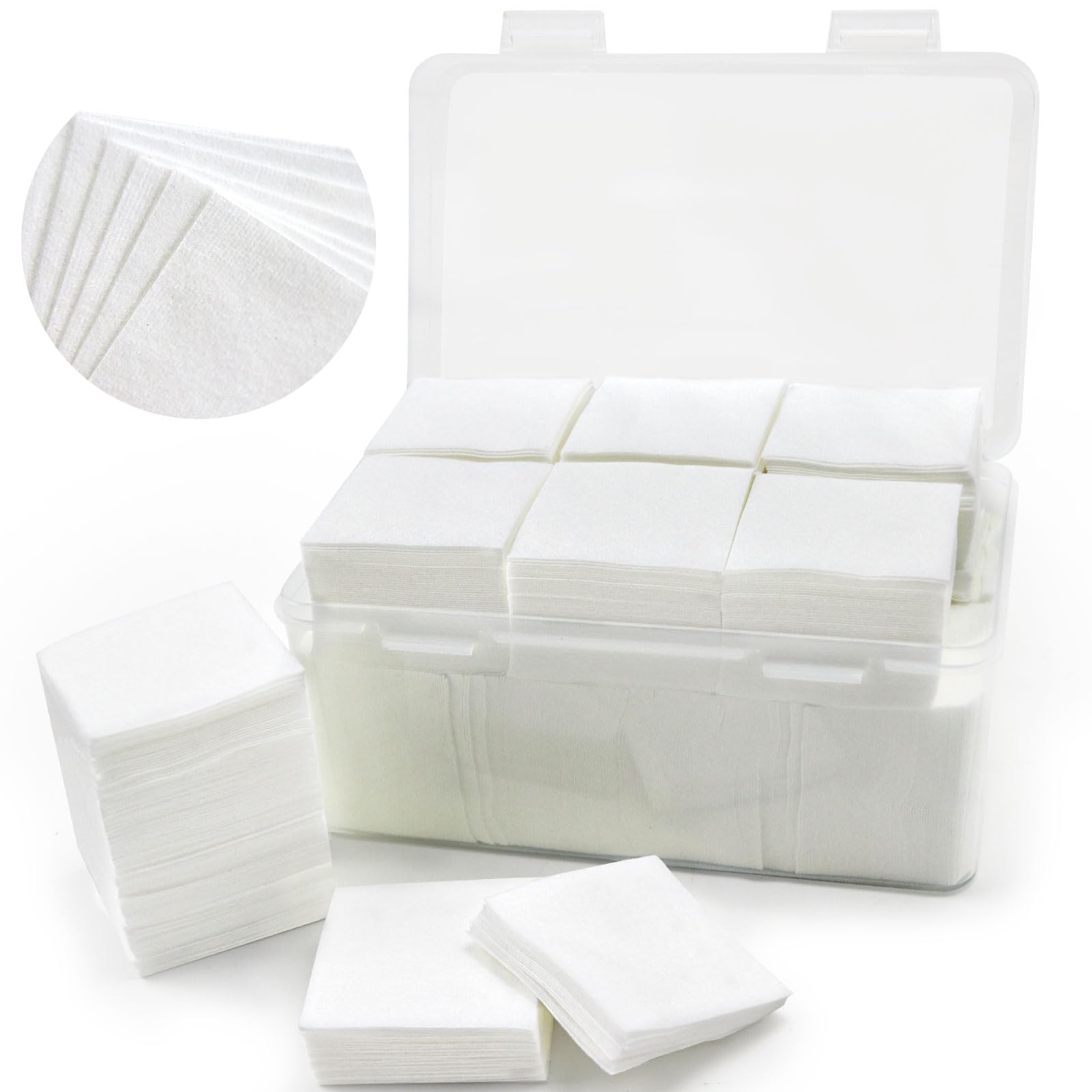 Thick Gun Cleaning Patches in Storage Box - Lint Free, Highly Absorbent 2