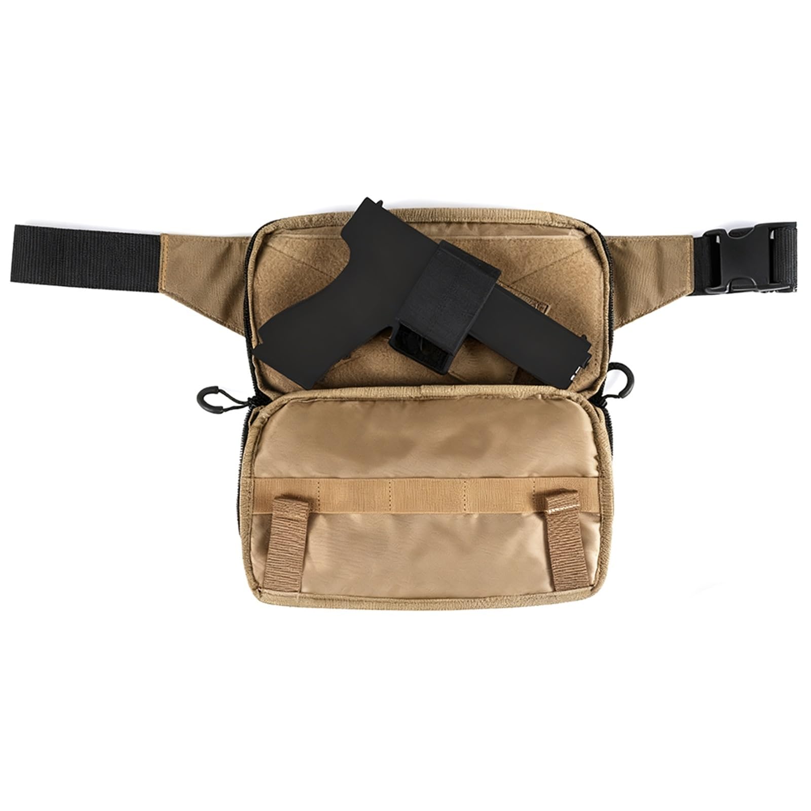 Táctica CCW Riñonera - Portación Oculta Bolsa Cintura con Cinturón Ajustable Funda Universal Pistola Riñonera Uso Diario Equipo Viaje Actividades Al Aire Libre