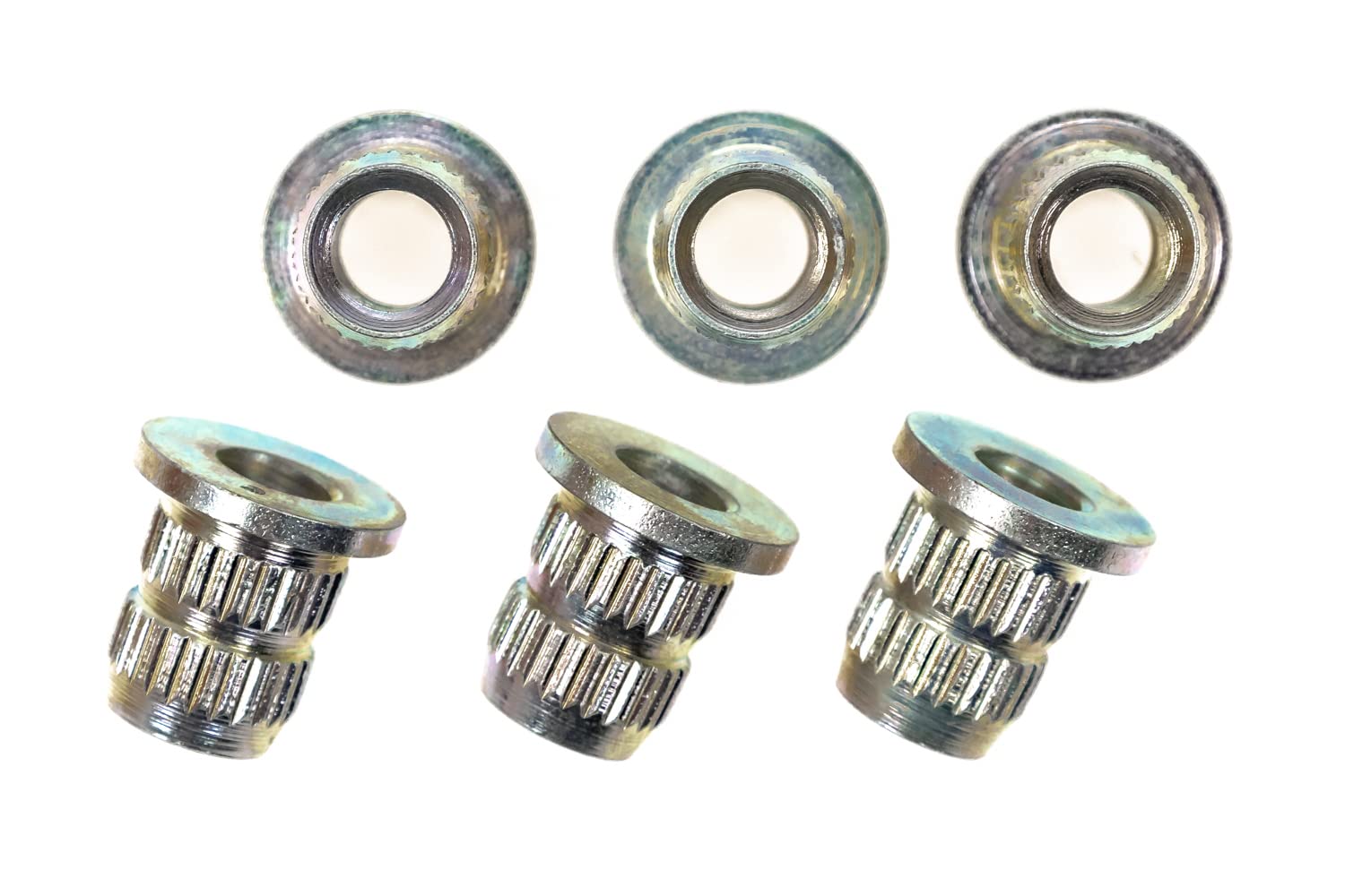 6 Stück Gewindeeinsatz Öse M6x12mm Einschraubmutter Fahrrad Rahmen Flaschen Halterung Baumarkt