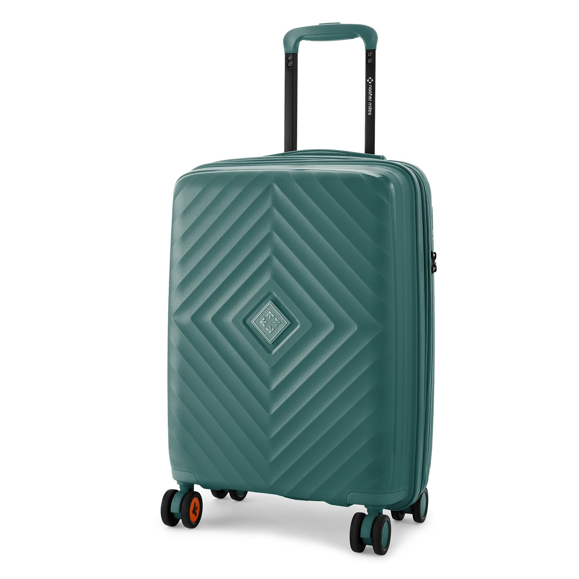 Antwerp Hard-Sided Polypropylene Cabin Luggage 20 inch | 55cm TSA Lock 8 Wheels & Expander Small Trolley Bag for Travel | Suitcase (Dark Green)