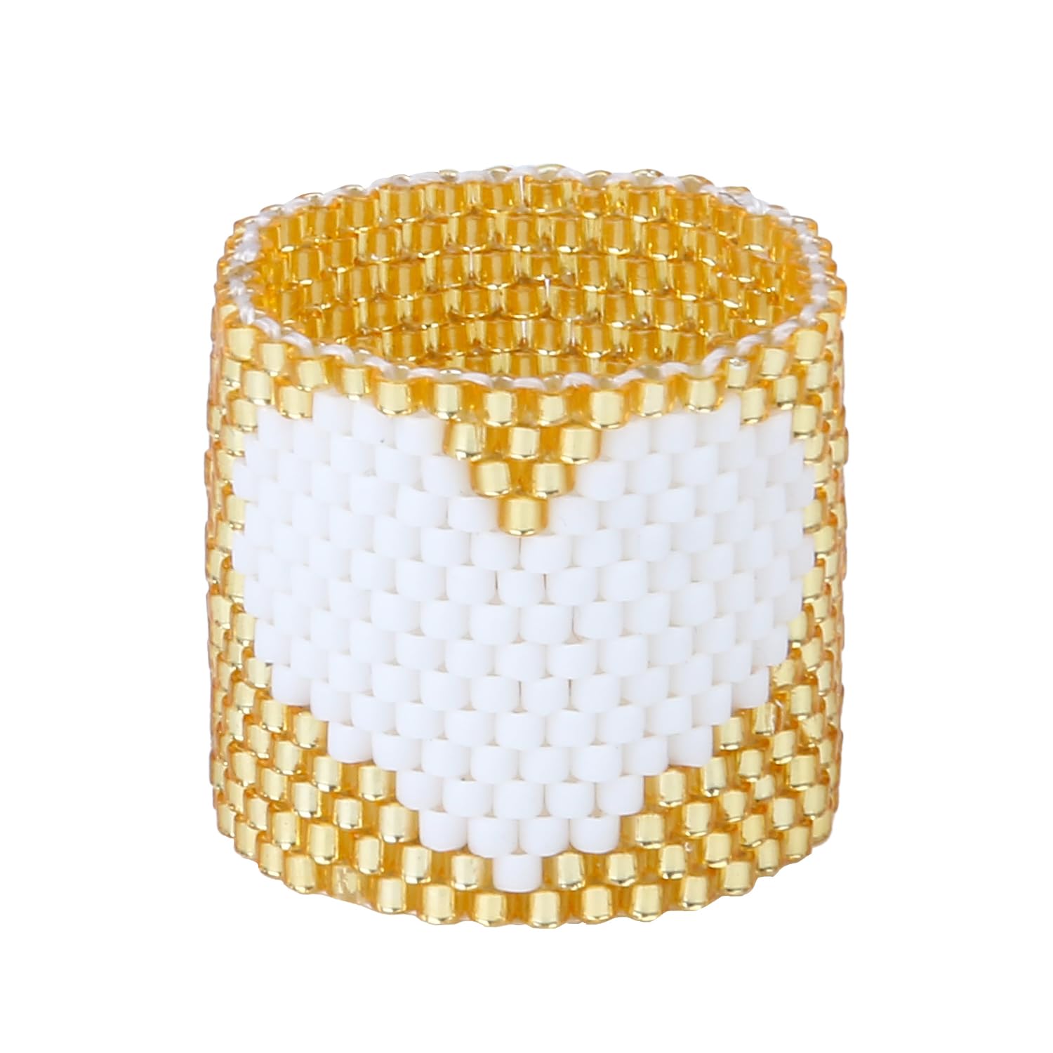 Anelli di Perline di Fiori Colorati Margherite - Anelli Elastici Impilabili Boho Beach - Ragazze e Signore
