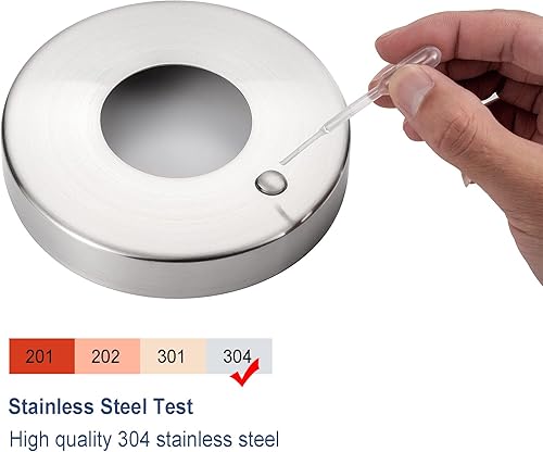 Miniatura 2 de EESC2Y 2 placas de escalera de piscina de 2 pulgadas, anillos de escalera de piscina para piscina enterrada y spa de 1.9 pulgadas, hecho de acero