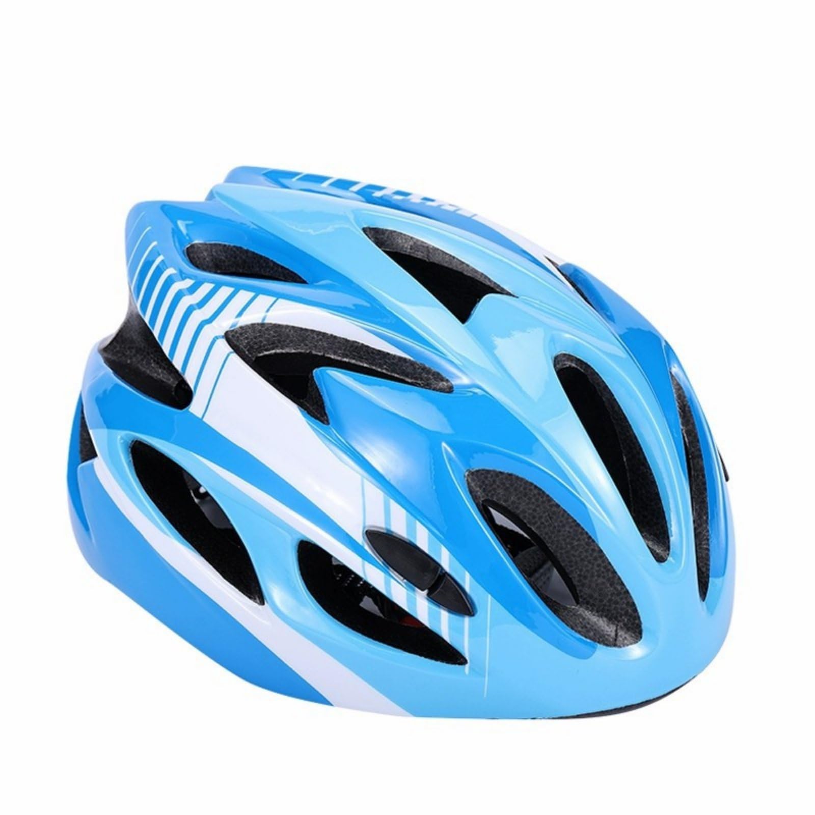 Single-Piece Molded Kids Bike Helmet Ventilated Children's Cycling Helmet Lightweight Sports Gear Sturdy Shell for Boys and Girls, Skating, Skateboarding, Blue-image-44