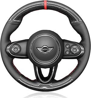 Hand-Stitched Carbon Fiber Steering Wheel Wrap