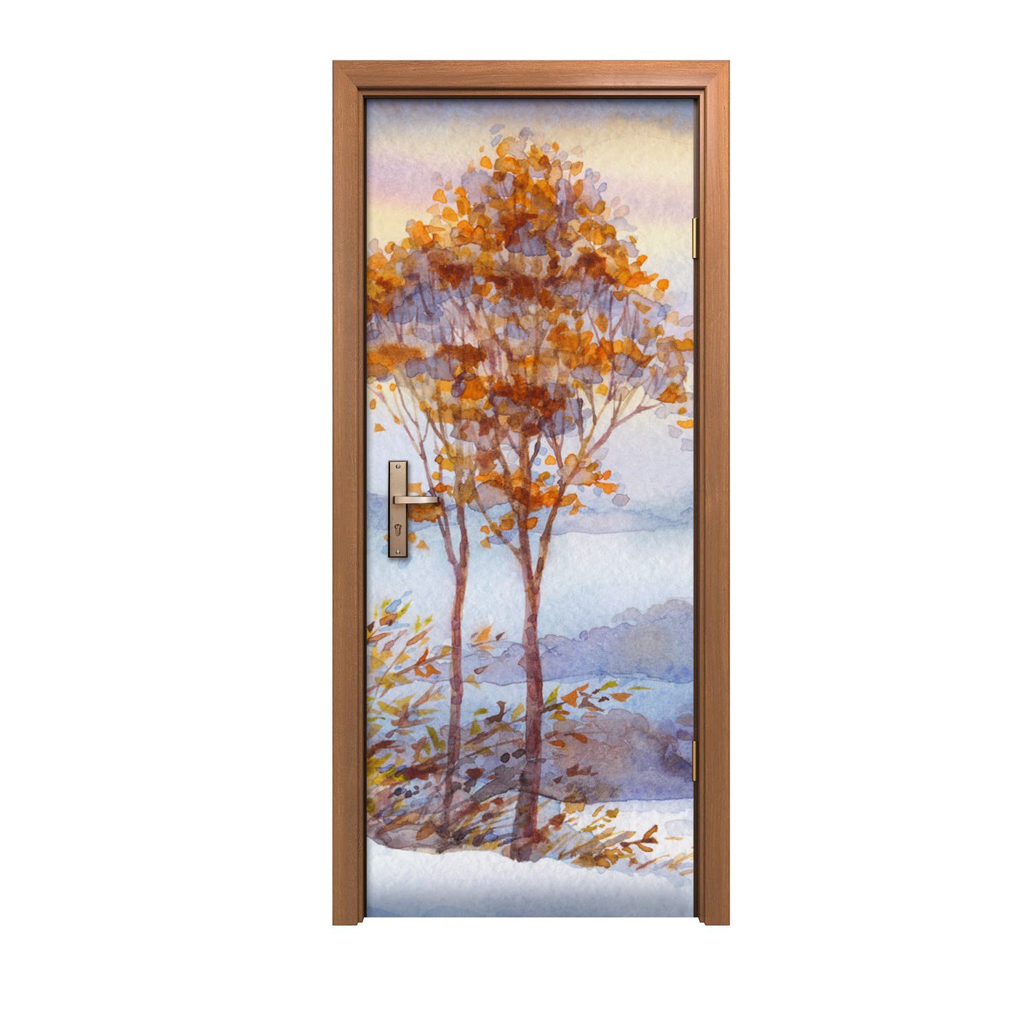 Autocollant de porte haut de gamme 80x200cm Coloray effet peinture artistique