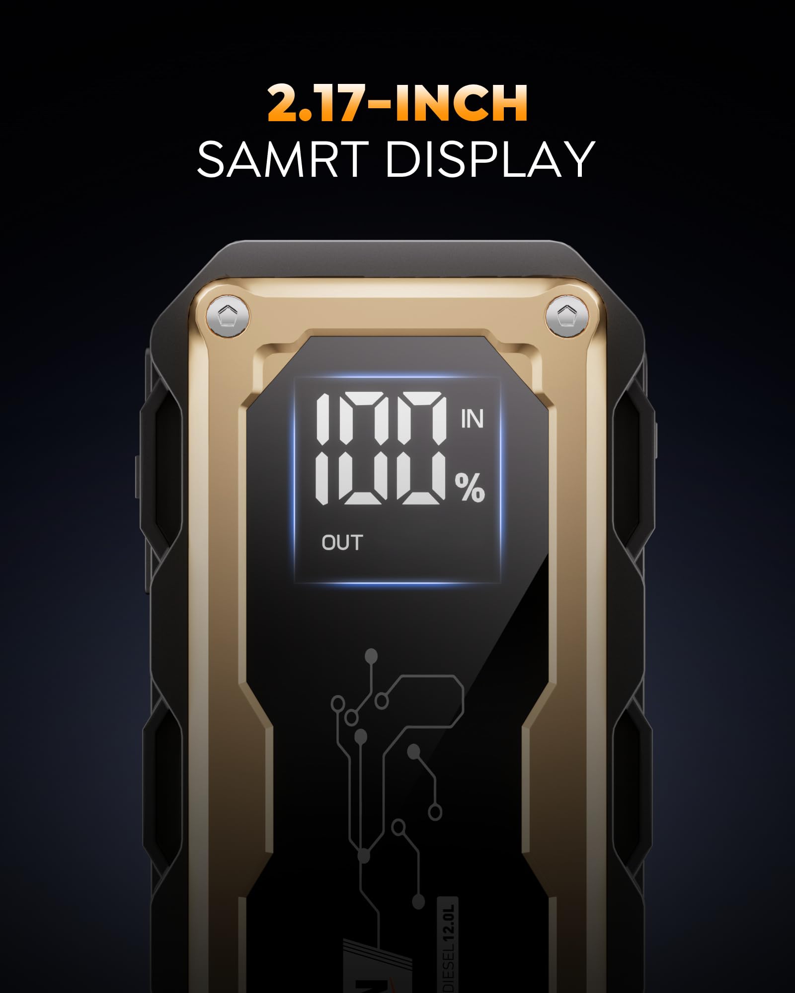 Car Jump Starter with 65W Quick Charger 24000mAh Battery Pack 12V Car Battery Jumper Starter Portable LED Display — view 8