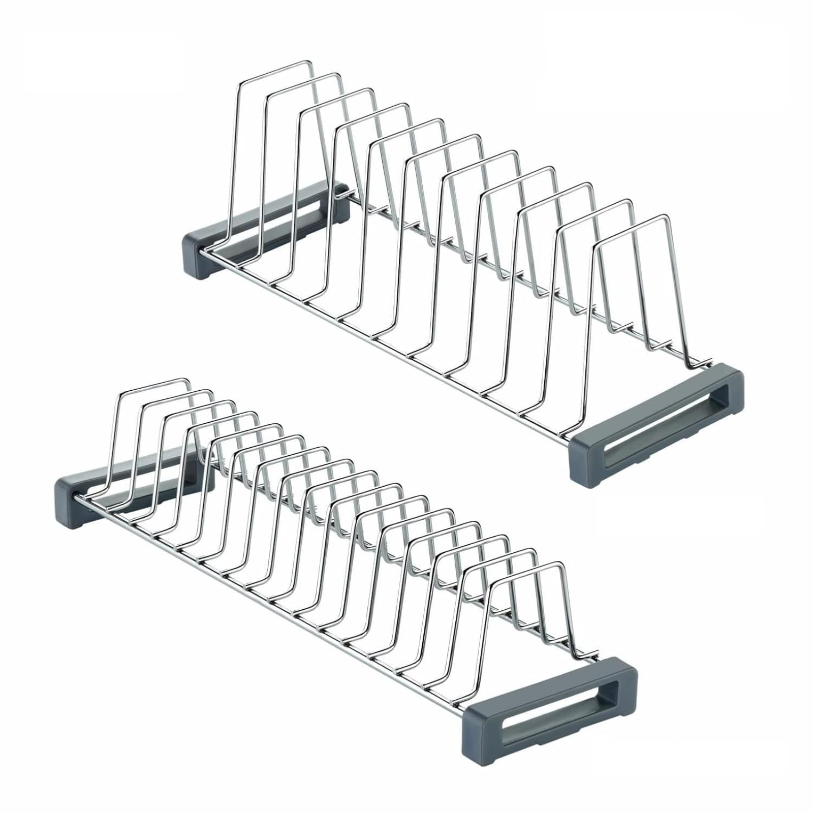 SmartSlide Stainless Steel Dish Stand for Kitchen/Plate Stand/Saucer Stand/Plate Rack/Thali Stand/Modular Kitchen Rack for Kitchen/Tandem Box Accessories (Pack of 2) (B09Q2XSCD9) Amazon Price History, Amazon Price Tracker