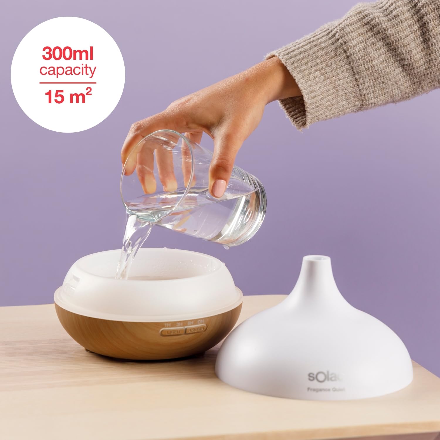 HUMIDIFICADOR SOLAC HU1053 FRAGANCE QUIET 300ML