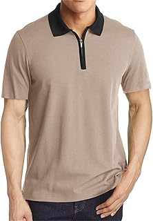 Camiseta de manga corta para hombre de primavera y verano, casual, manga corta, cremallera, solapa, color sólido, camiseta de manga corta, camiseta delgada para hombre