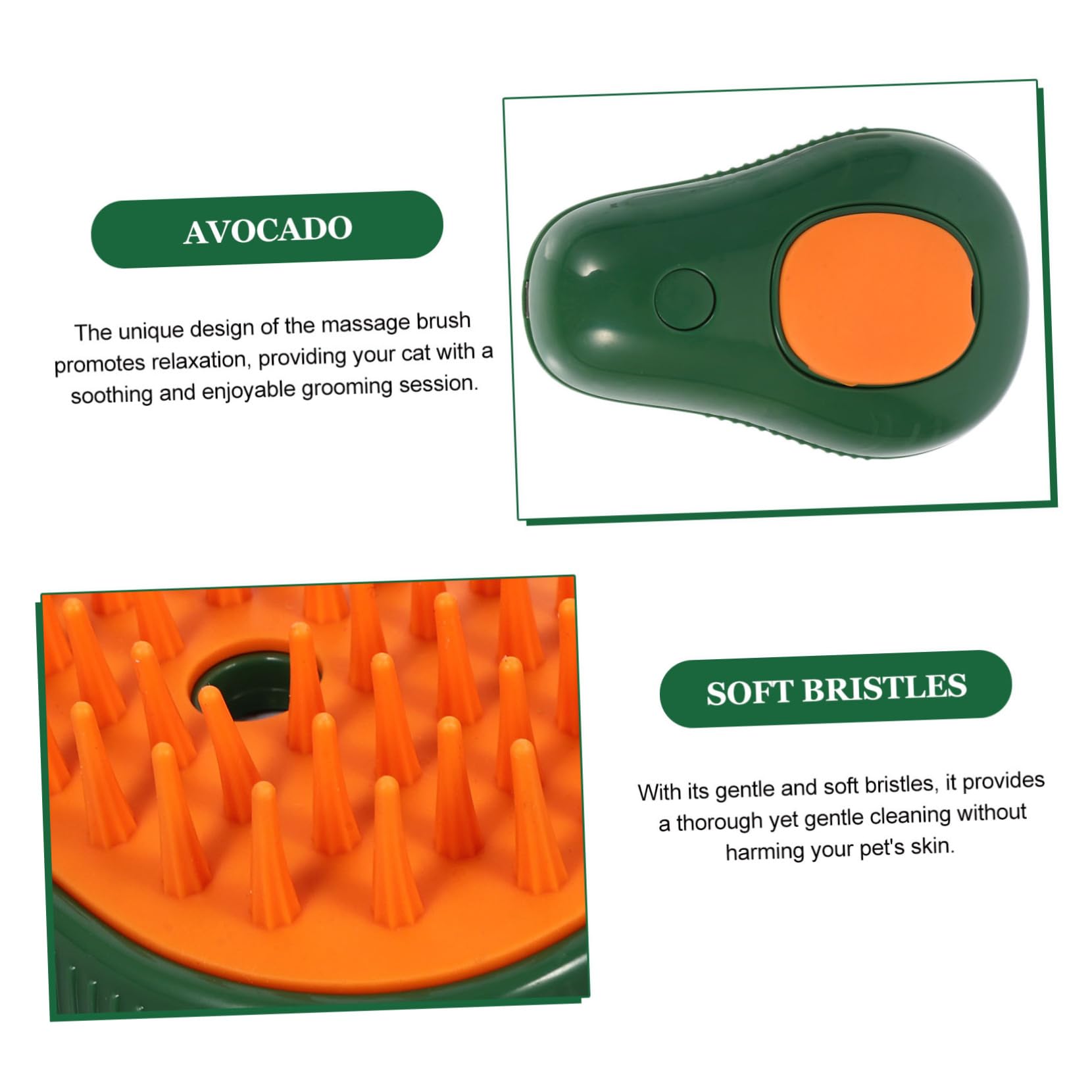 YARNOW 3 Piezas Cepillo de para perros y gatos cepillo de baño para mascotas mascotas fregadora eléctrica para perros para el aseo humeante para