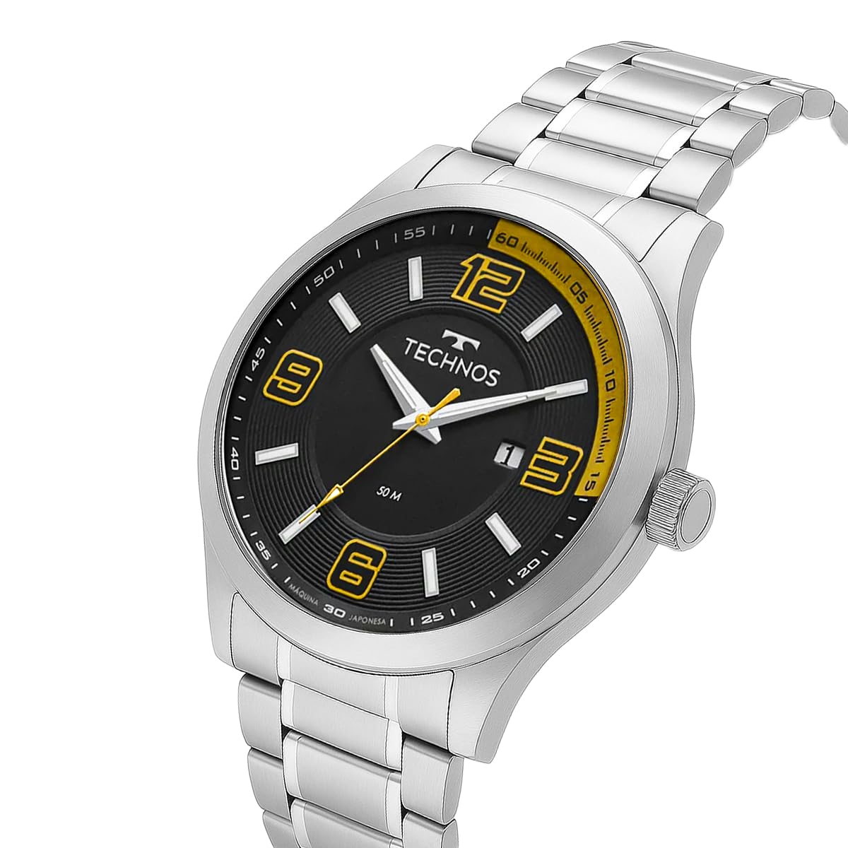 Relógio Masculino Technos Aço Prata Mostrador Preto Fosforescente Calendário 50M Resistente Água Pulseira Inox Analógico 2115KLM1L em promoção! Veja a oferta e mais achadinhos de Relógios de pulso 7 Hoje é o melhor dia para comprar Relógio Masculino Technos Aço Prata Mostrador Preto Fosforescente Calendário 50M Resistente Água Pulseira Inox Analógico 2115KLM1L com aquele preço maroto! Promoção! Aproveite a oferta! 7