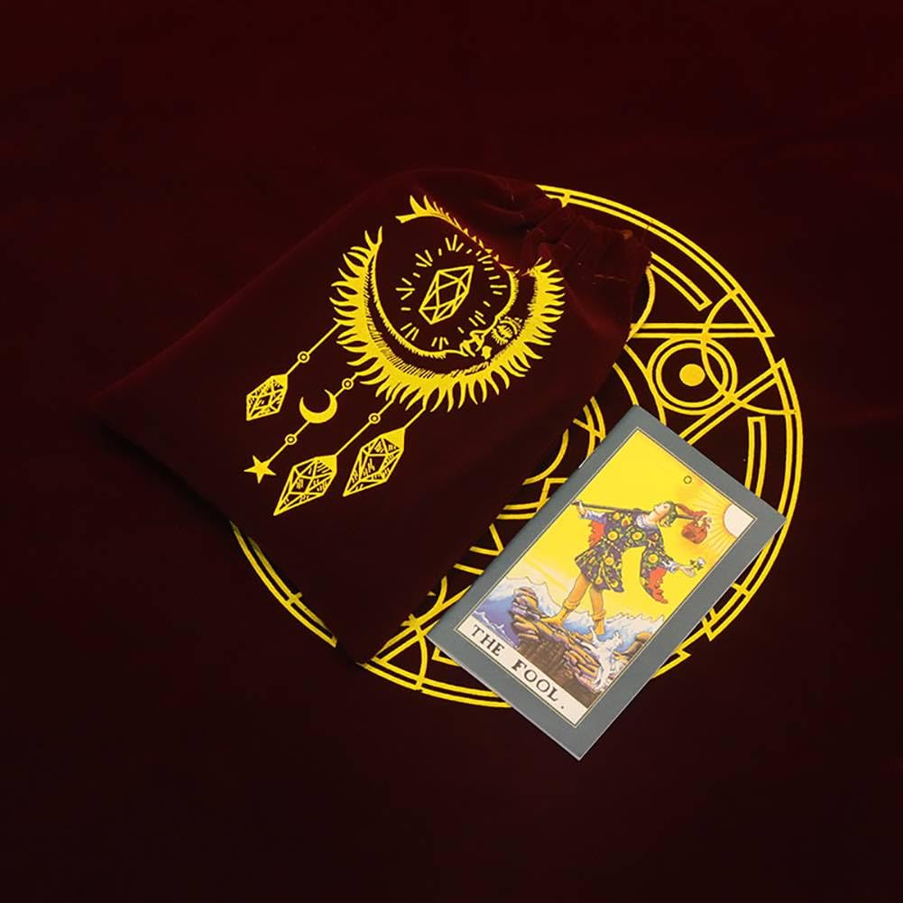 Générique Jeu de Cartes de Tarot avec Guide, Cartes de Tarot imperméables en Feuille d'or, Jouet révélateur de Fortune, lecteurs Experts débutants Gold Foil Tarot