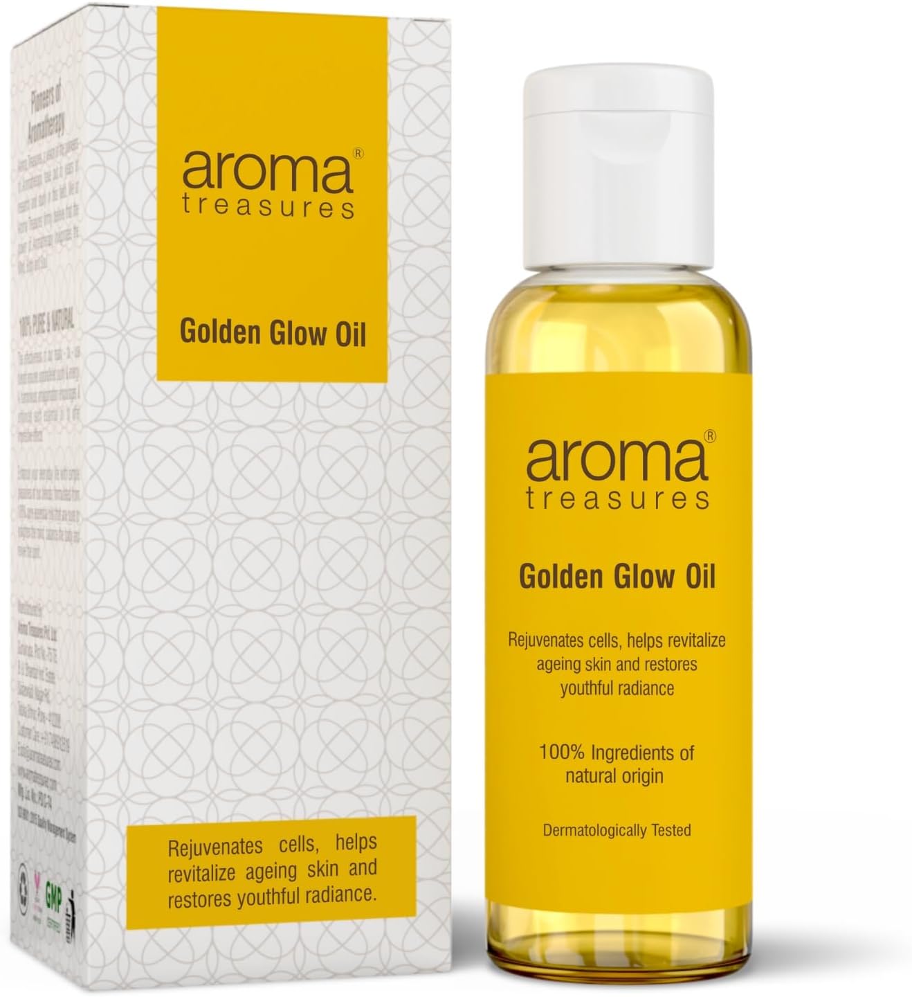 Golden Glow Facial Oil (50ml) – Turmeric & Calendula Anti-Pigmentation Blend for Youthful Radiance, 100% Natural | Deep Moisture, Dark Spot Reduction, Firmness & Glow Boost