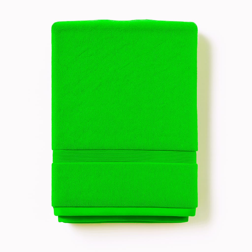 Diamond Tex Premium Jumbo Bath Sheets (600GSM) 100% Egyptian Cotton Super Absorbent Body Warp Beach Towel (100 x 200 cm) Extra Large Bath Sheet Luxury Towel Set (Green, Cotton)