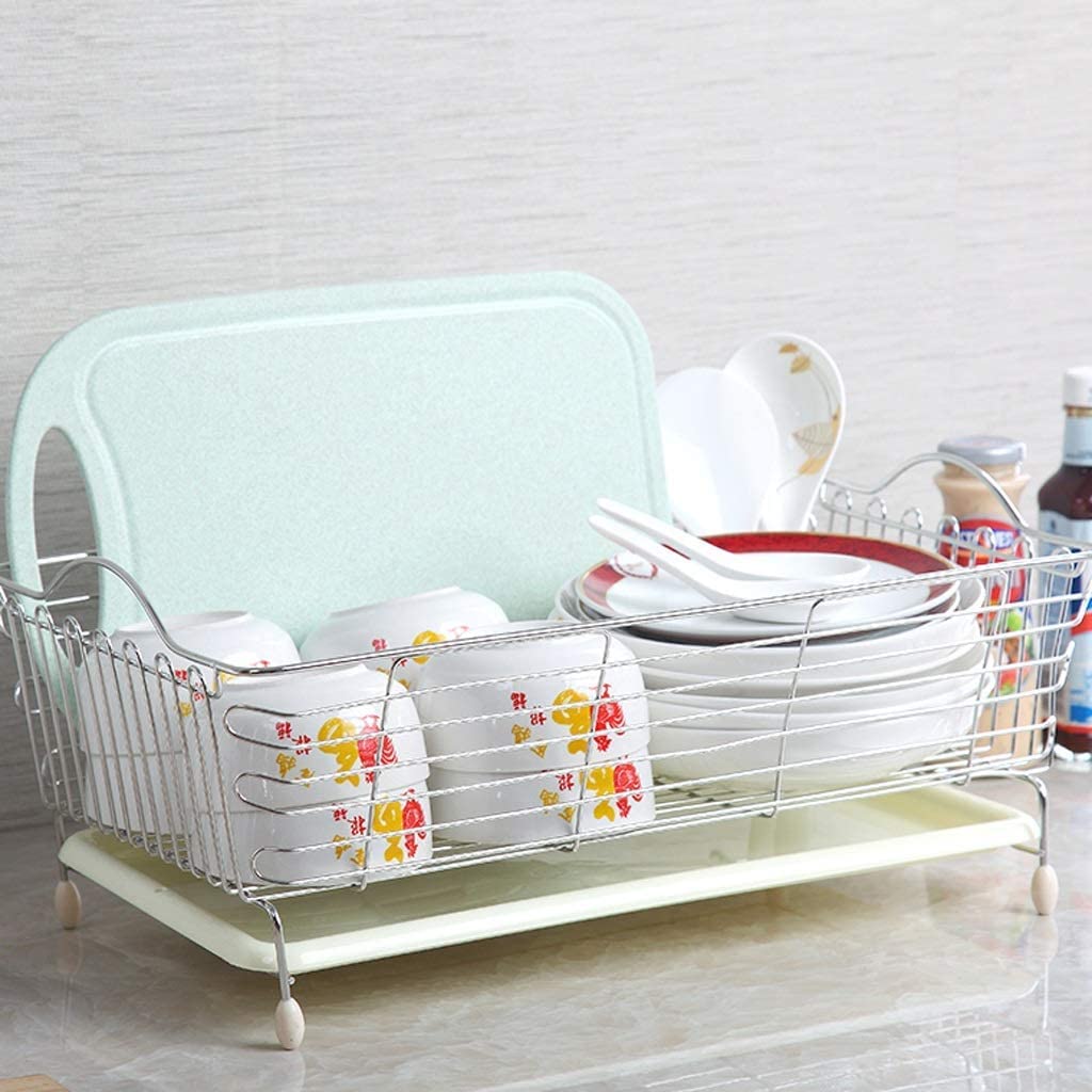 Escurreplatos, Rejilla escurridora Estante Creativo para Platos, Fregadero De Acero Inoxidable, Escurridor, Cesta Lavado, Suministros Cocina Soporte para Platos