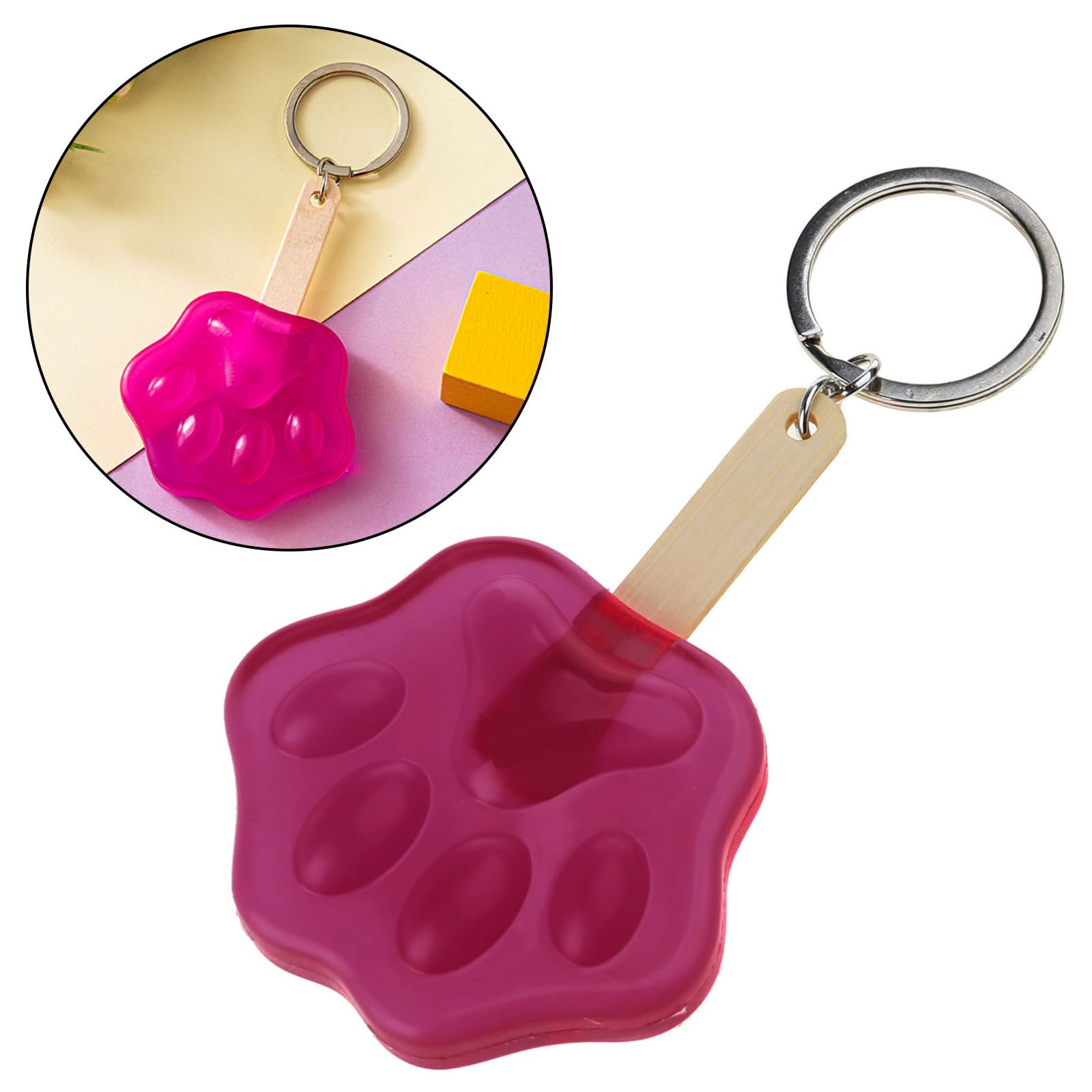 SANGXIU Stylish Keychain Pendants Claw Keychain Claw Keys Rings Resin Keyring Keys Holder For Women Girls