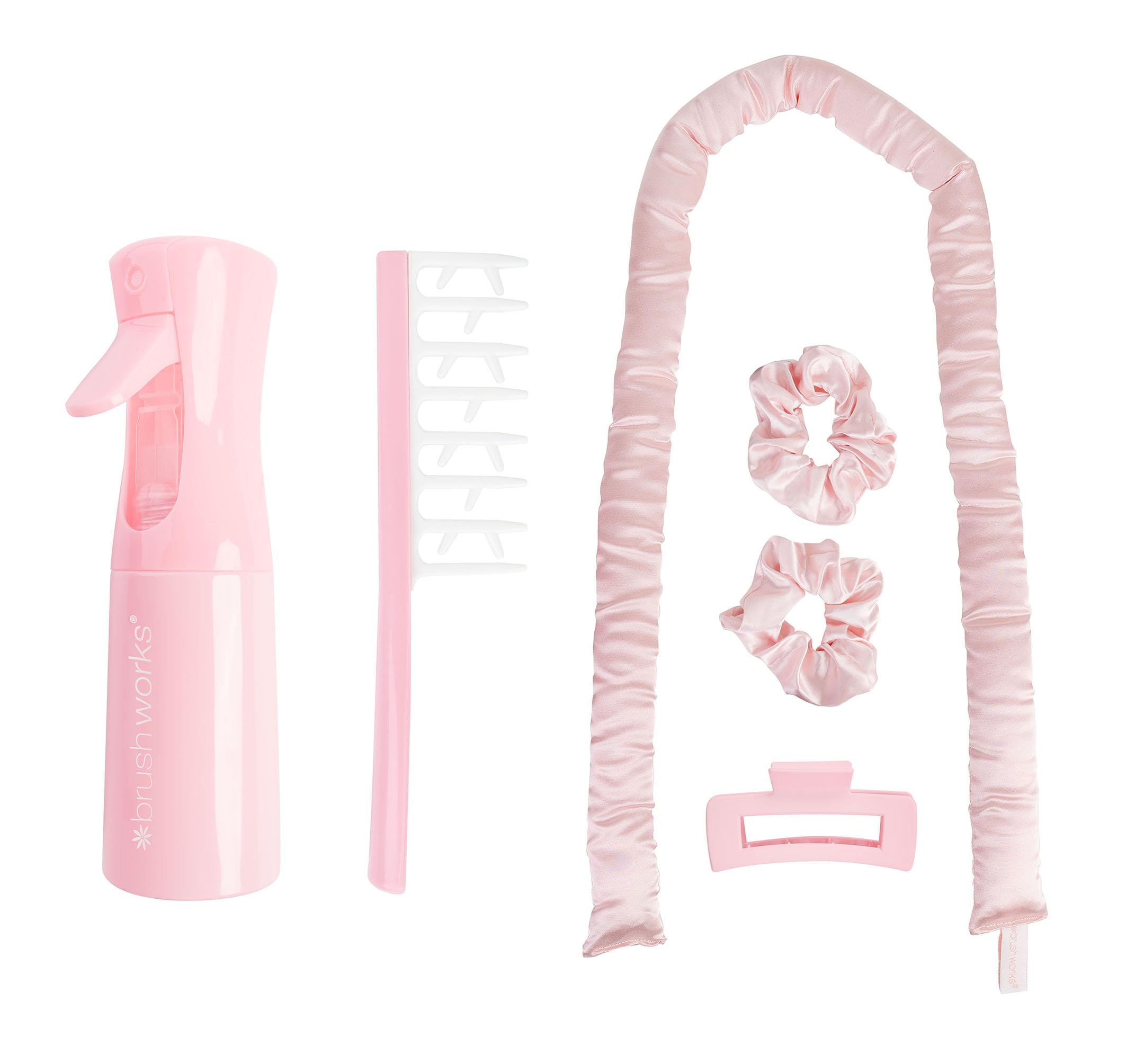 Brushworks Satin Define & Curl Set, Pink - Image 2