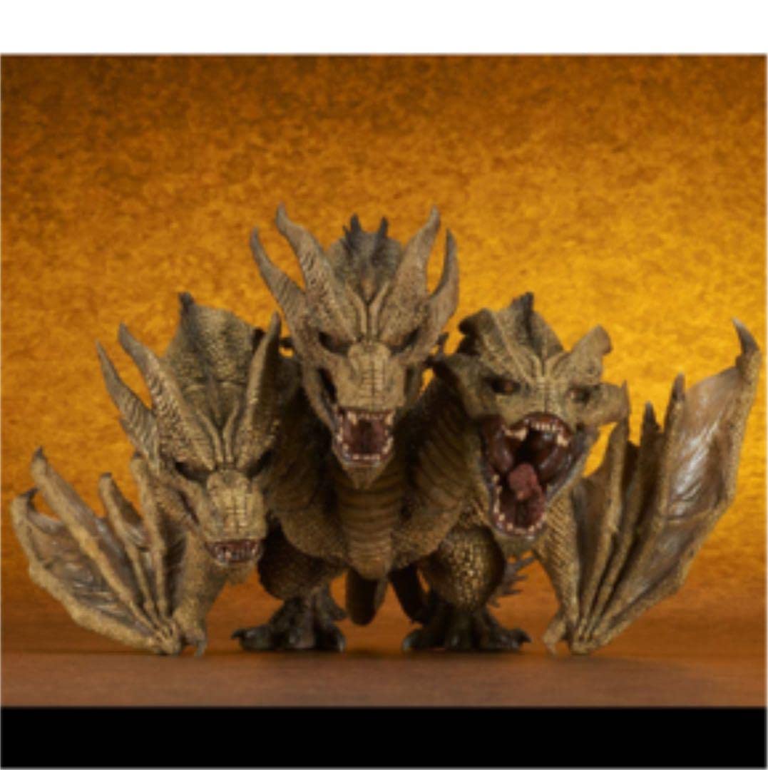 Amazon.co.jp: デフォリアル キングギドラ 2019 全長約250mm ゴジラ 